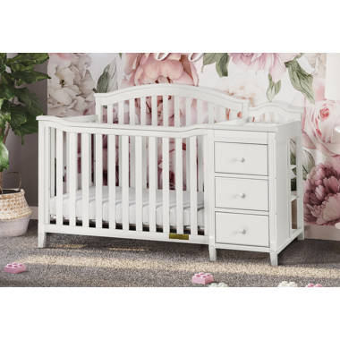 White crib and changing hotsell table set